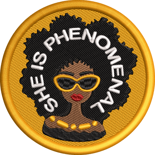 she-is-a-phenomenal-woman-afro-patch-black-girl