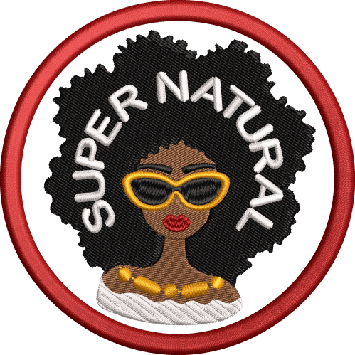 SHE IS UNAPOLOGETIC Patch Full Fill Large » AFROCENTRIC EMBROIDERY