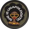 black-woman-girl embroidery design afro queen patch