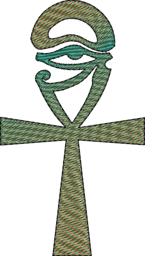 Royal Ankh Horus eye 1 AFROCENTRIC EMBROIDERY DESIGNS HORUS