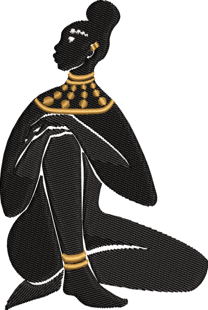 The Queen Medium 1 AFROCENTRIC EMBROIDERY DESIGNS GODDESS