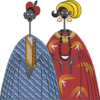 SIZEDSenegal Suwer Couple 1 AFROCENTRIC EMBROIDERY DESIGNS cowry