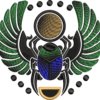 EGYPTIAN SCARAB EMBROIDERY DESIGN