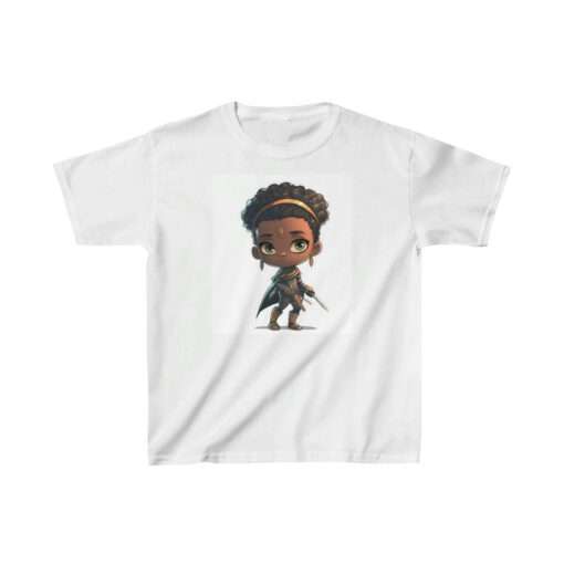 42519 28 AFROCENTRIC EMBROIDERY DESIGNS BLACK GIRL WARRIOR PRINCESS T-SHIRT