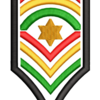 RASTA CHEVRON PATCH