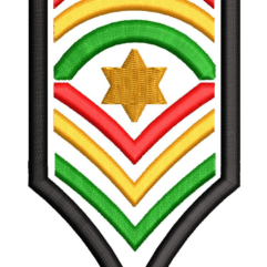 RASTA CHEVRON PATCH