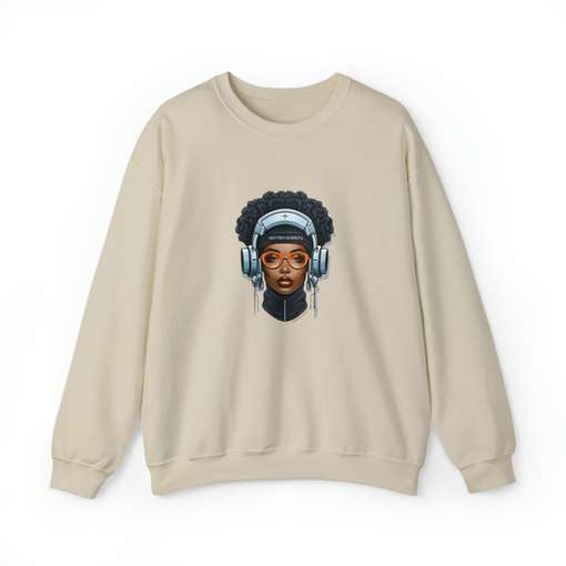 25456 AFROCENTRIC EMBROIDERY DESIGNS Crewneck Sweatshirt