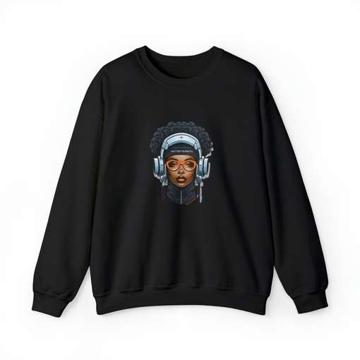 25459 AFROCENTRIC EMBROIDERY DESIGNS Crewneck Sweatshirt