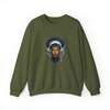 Afro Future 16-Unisex Heavy Blend™ Crewneck Sweatshirt - 2XL, Military Green