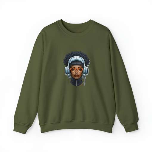 25466 AFROCENTRIC EMBROIDERY DESIGNS Crewneck Sweatshirt