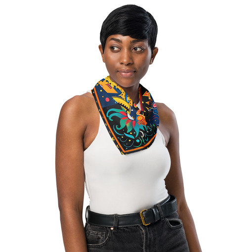 all over print bandana white l front 6636d092ccfaf Designs with a unique blend of culture and style. Rasta vibes, Afro futuristic, heritage and Roots & Culture. bandana