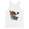 mens staple tank top white front 664282574e0a0 Designs with a unique blend of culture and style. Rasta vibes, Afro futuristic, heritage and Roots & Culture.