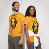 unisex sports tee gold front 683906540f6c4 Designs with a unique blend of culture and style. Rasta vibes, Afro futuristic, heritage and Roots & Culture. culture