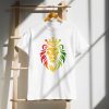 Rasta colors Lion head DryBlend® T-Shirt