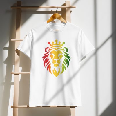 Rasta colors Lion head DryBlend® T-Shirt