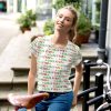 GAZA VYBZ -RED GREEN AND GOLD All-Over Print Crop Tee