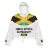 BAD GYAL ENERGY -JAMAICAN FLAG-GAZA4 EVE Women’s cropped windbreaker