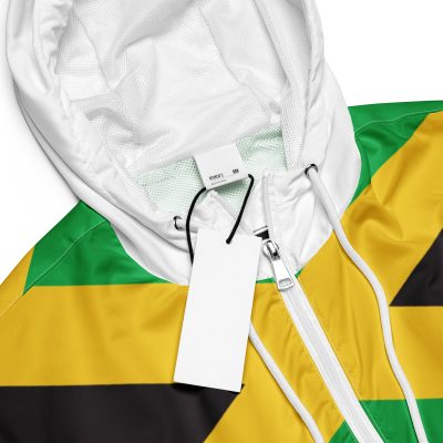 BAD GYAL ENERGY -JAMAICAN FLAG-GAZA4 EVE Women’s cropped windbreaker - Image 2
