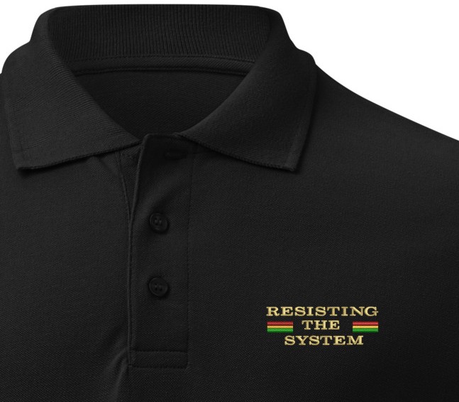 unisex premium pique polo shirt black front 698545b53a844 Designs with a unique blend of culture and style. Rasta vibes, Afro futuristic, heritage and Roots & Culture. afro streetwear
